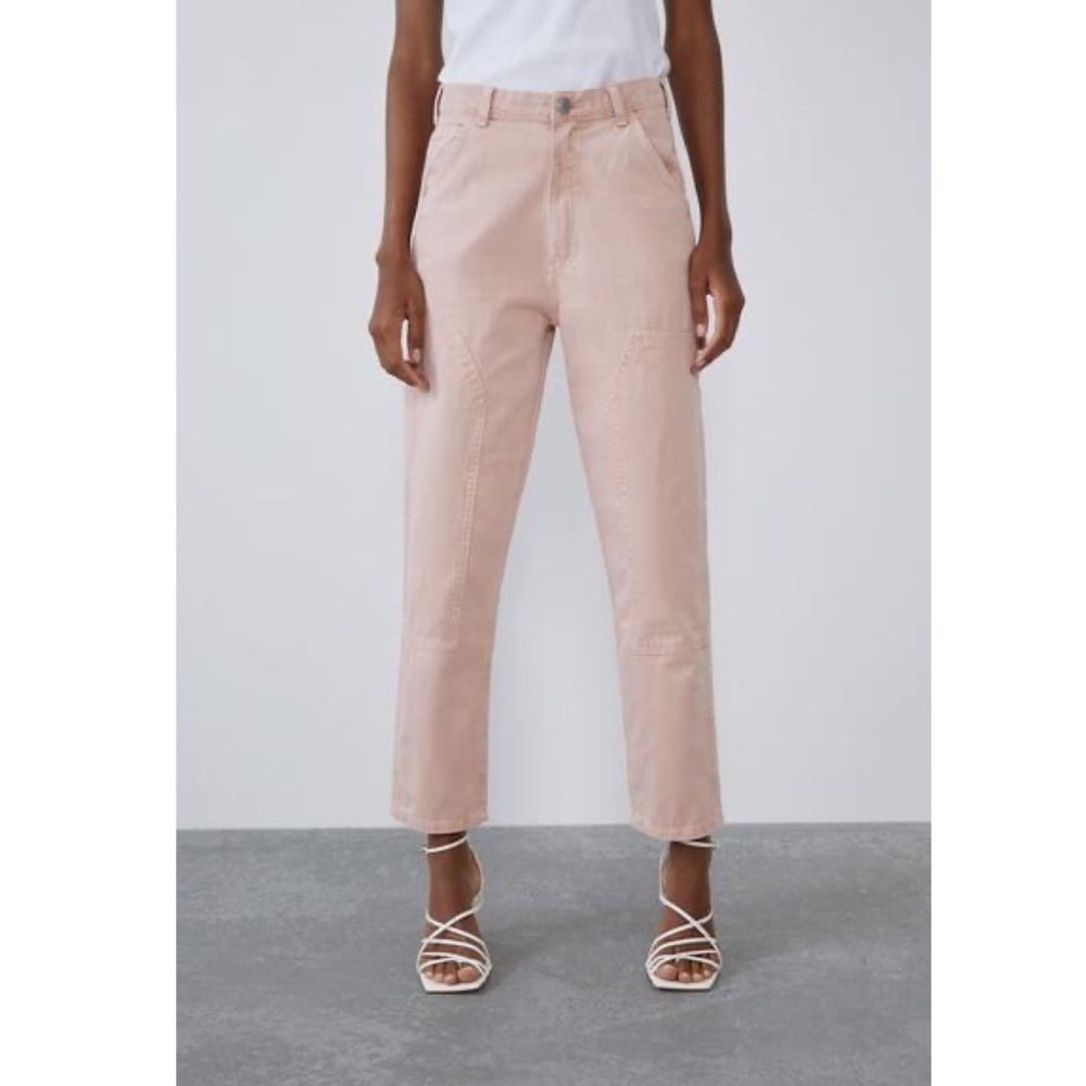 Zara pink cargo pants